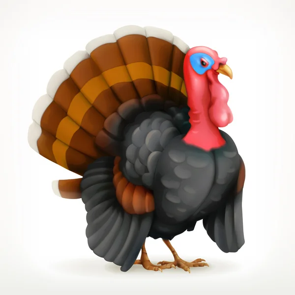 Turkey, vector icon — Stock Vector