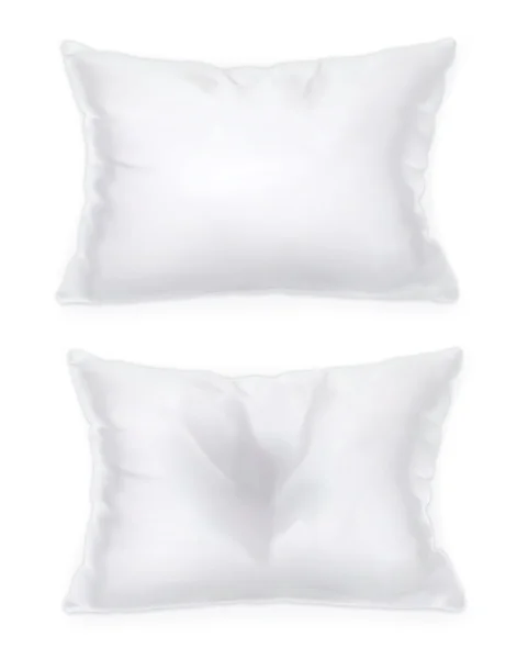 Cuscino bianco, oggetto vettore — Vettoriale Stock