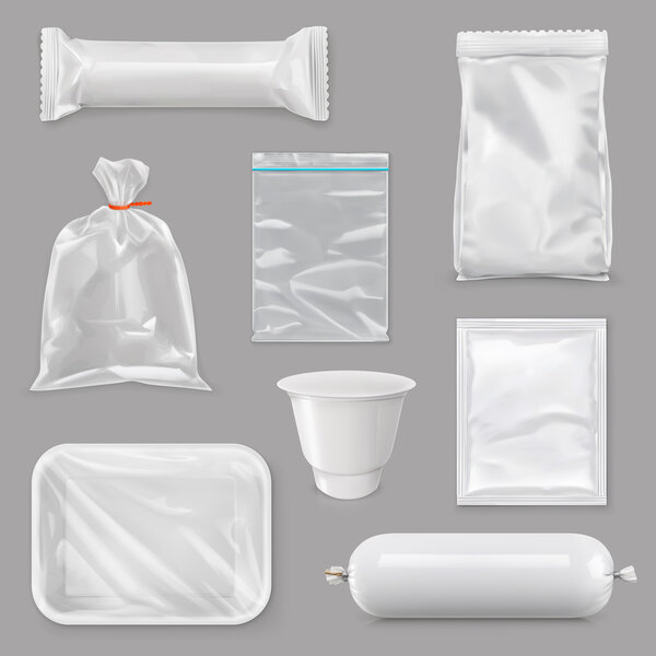 Food packaging for different snack products
