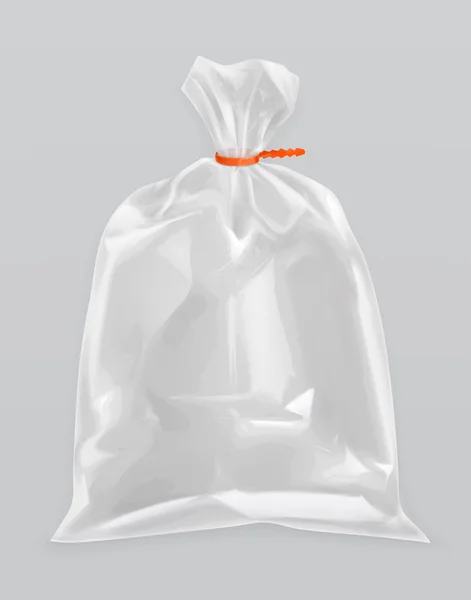 Transparent polyethylene package — Stock Vector