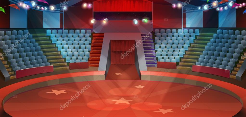 Circus arena, vector background Stock Vector Image by ©natis76 #112772348