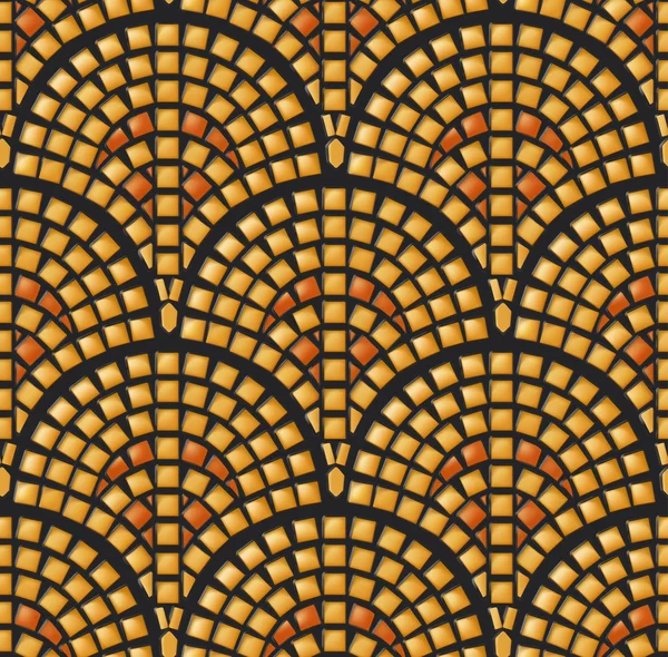 Антична мозаїка, безшовний візерунок — стоковий вектор