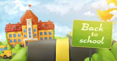 Yol ve işareti okula dönüş
