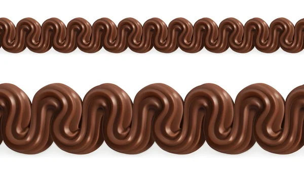 Chocolate whipped cream — Stock Vector