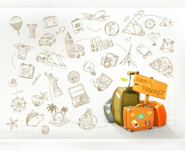 Travel infographics, vector clipart
