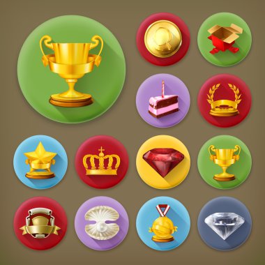 Ödüller ve başarı, uzun gölge simgesi