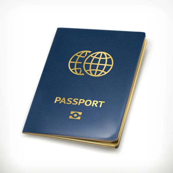 Passeport, icône vectorielle — Image vectorielle