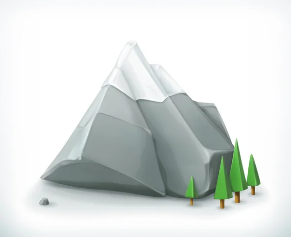 Mountain, vector icon — Stock Vector