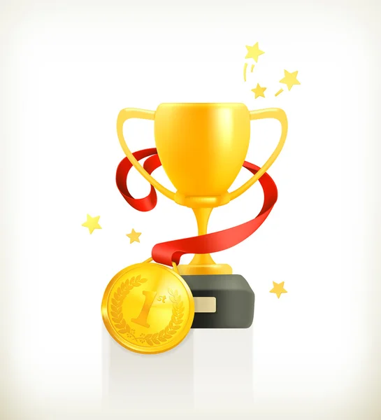 Premio de Oro, icono de vector — Vector de stock