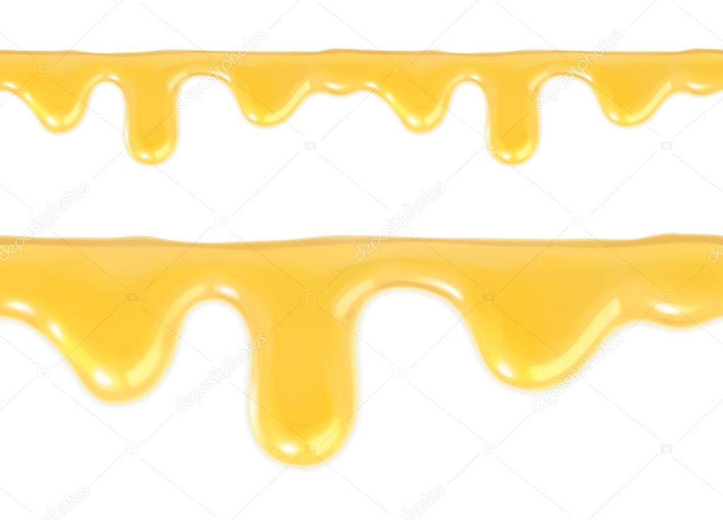 Sweet honey drips seamless vector