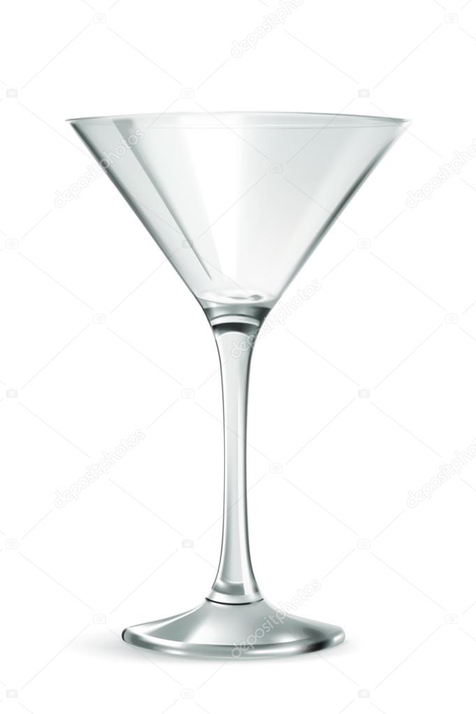 Martini glass, vector