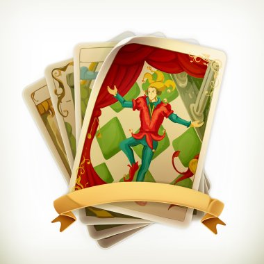 Tarot vintage icons clipart