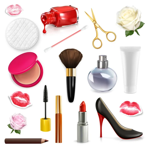Womens cosmetica en accessoires — Stockvector