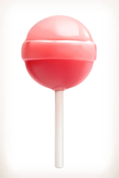 Lollipop ikonen på vit — Stock vektor