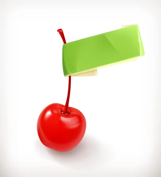 Sweet cherry na koktejl — Stockový vektor