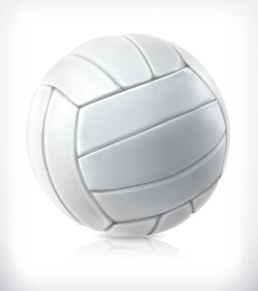 Icône de volley sur blanc — Image vectorielle