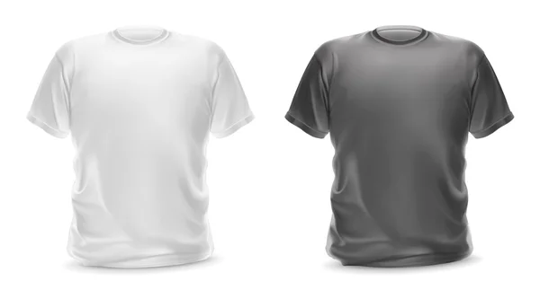 Camisetas blancas y grises — Vector de stock