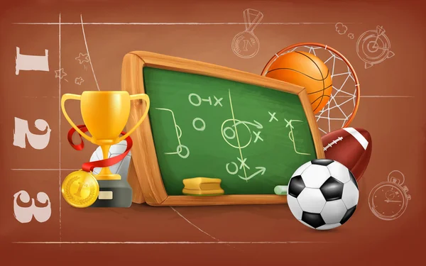 School, game and strategy background Royalty Free Stock Vectors
