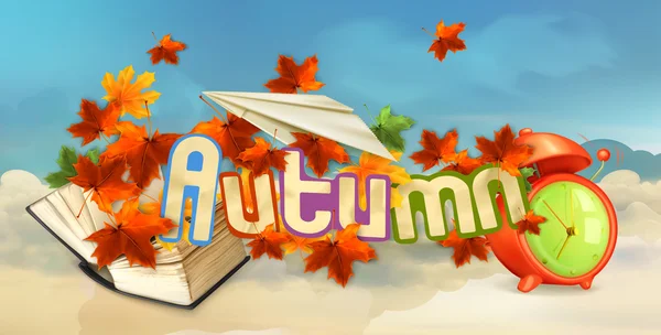 Autumn season background — Stock Vector