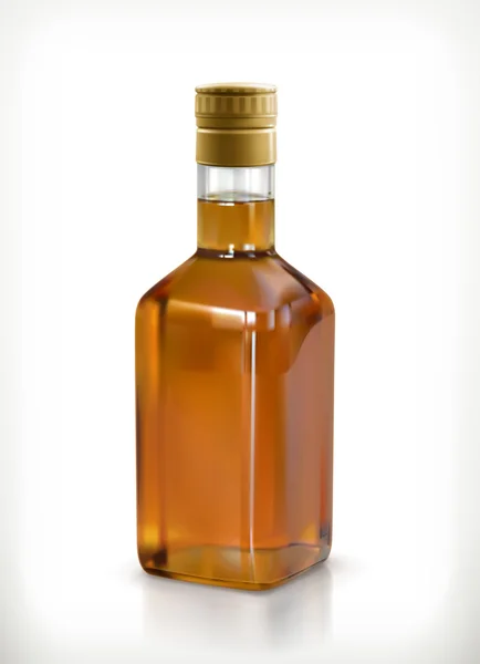 Whisky, alcohol drinken in fles — Stockvector