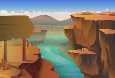 Canyon, nature   background clipart