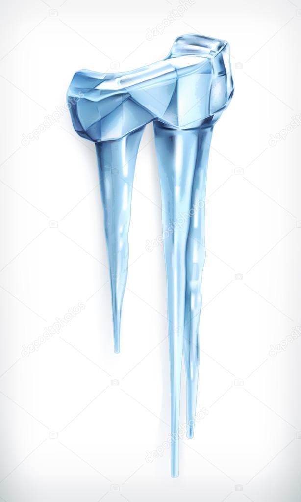 Icicles vector icon