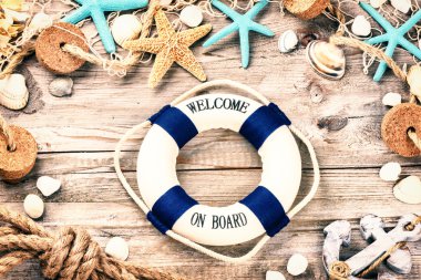 Yaz tatil çerçeve kabukları ile