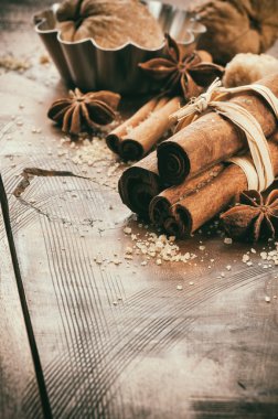 Mevsimlik baharatlar ile Noel ayarı