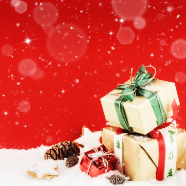 Ayarlama ile renkli Noel hediyeleri