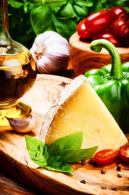 sağlıklı yemek için taze malzemeler