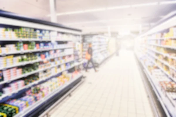 Supermarket blurry background — Stock Photo, Image