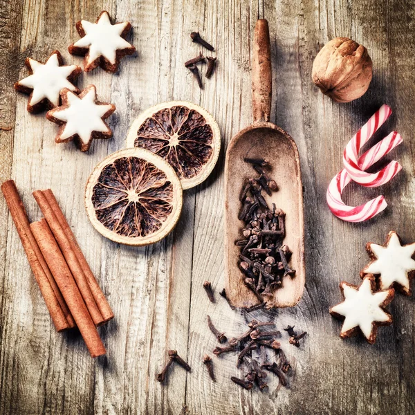 Christmas holiday baking setting — Stock Photo, Image