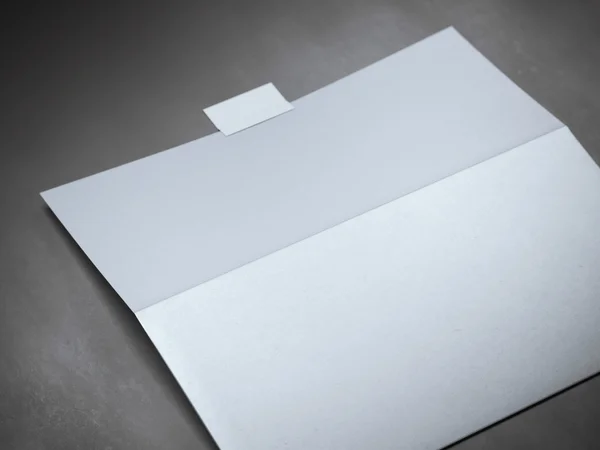 Opened envelope with silver sticker — Stock Photo, Image