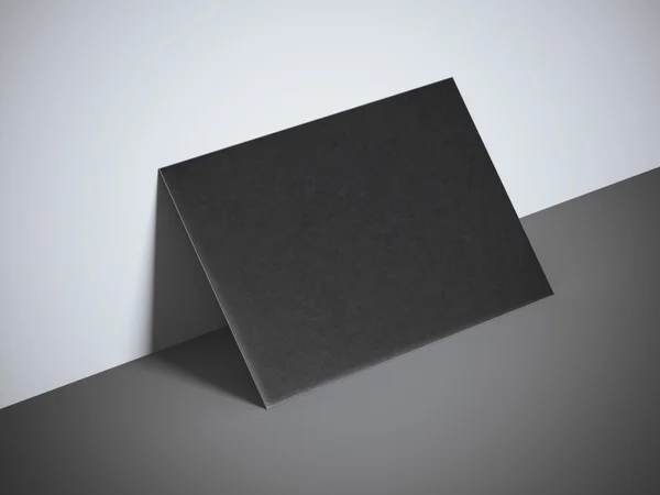 Siyah boş kartvizit — Stok fotoğraf