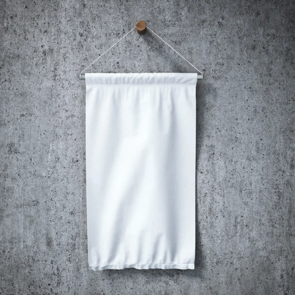 White square pennant hanging — Stock Photo, Image