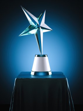 Modern stüdyo Crystal Ödülü. 3D render