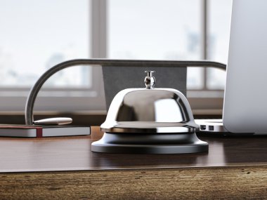 Ofis Masası hizmeti çan. 3D render