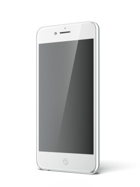 Beyaz akıllı telefon