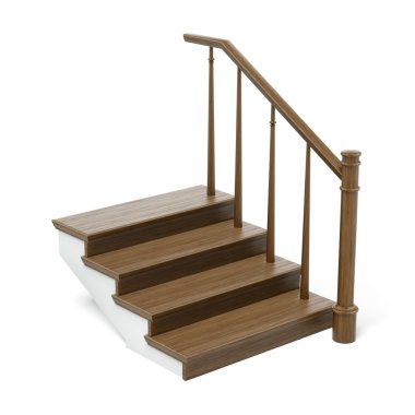 Ahşap merdiven kesiti