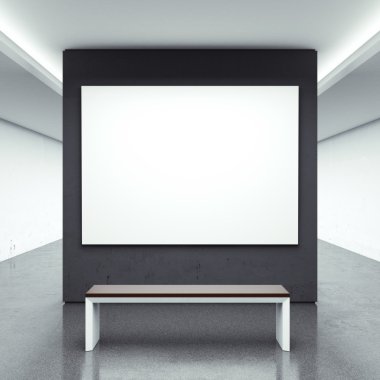 Siyah duvar ile salonu