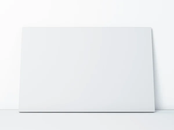 Quadro de papel em branco no branco — Fotografia de Stock