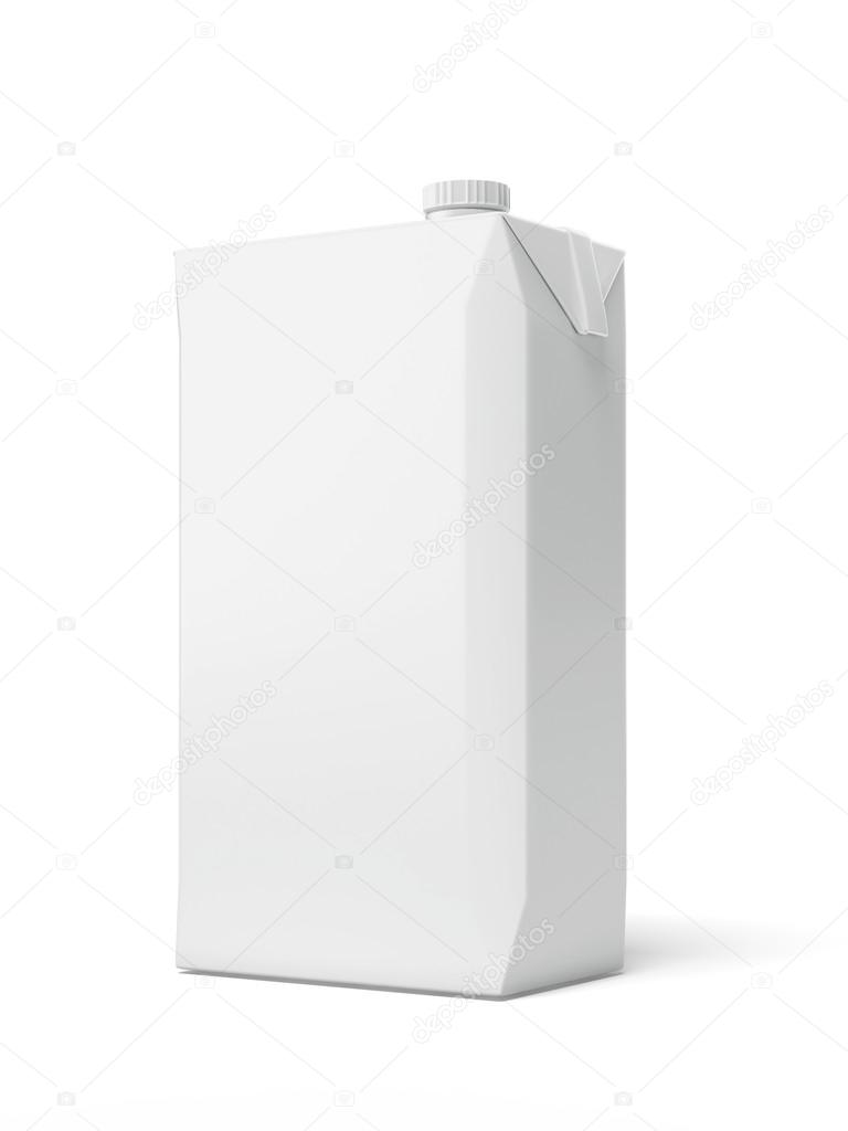 White Carton Package