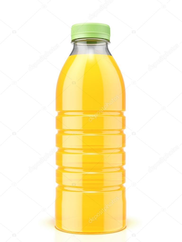 Plastic bottle of orange juice Stock Photo by ©ekostsov 55538413
