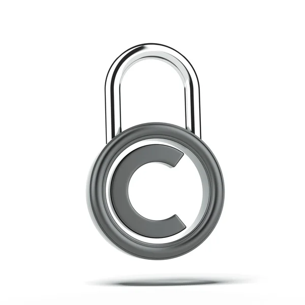 Copyright lock — Stock Photo, Image