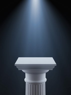 Işık ile beyaz sütun