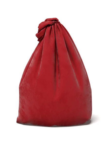 Fuld Santa Claus rød taske - Stock-foto