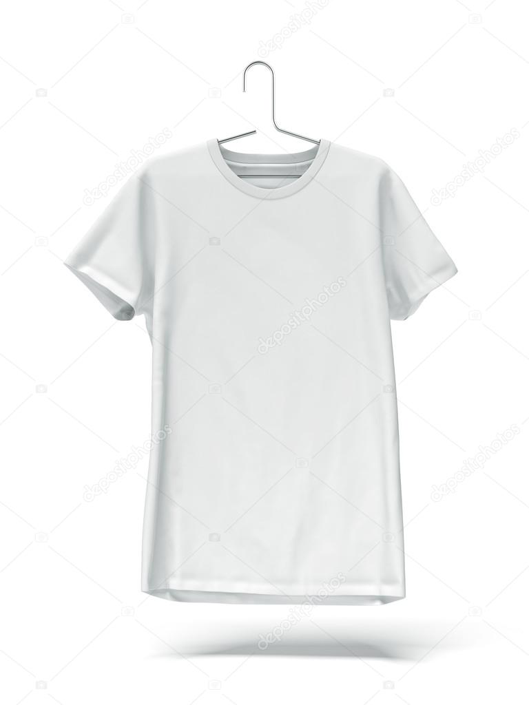 White tshirt on hanger