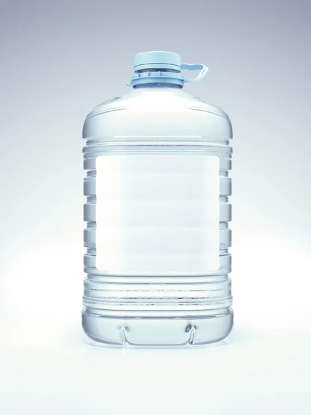 Велика блакитна пляшка з водою — стокове фото