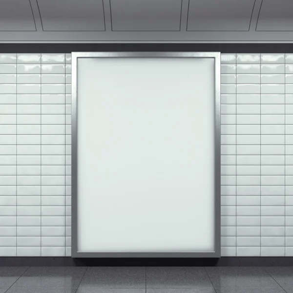 metro istasyonu üzerinde dikey billboard