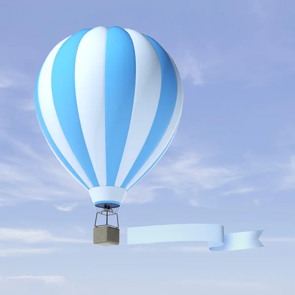 Air balloon advertisement — Stock Photo, Image